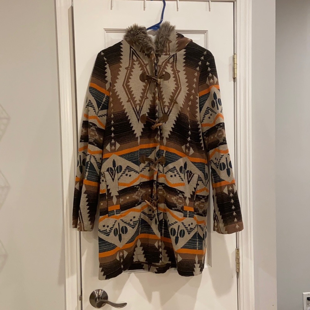 BB DAKOTA Bostwick Aztec Tribal Coat